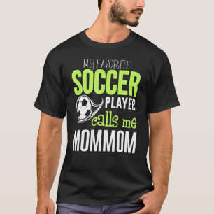 Camiseta Futebol Mamãe Design Meu Jogador Favorito Me Liga