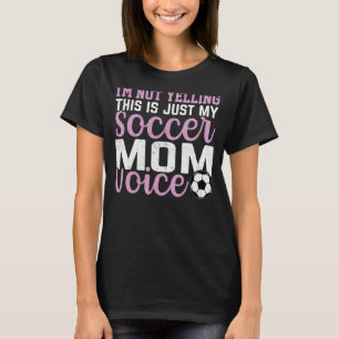 Camiseta Futebol Mamãe Meninas Futebol Mamãe de futebol