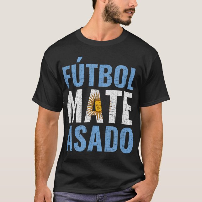Camiseta Futebol Mate Asado Argentina (Frente)