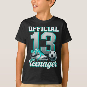 Camiseta Futebol Menino de 13 Anos de Idade Aniversário Tre