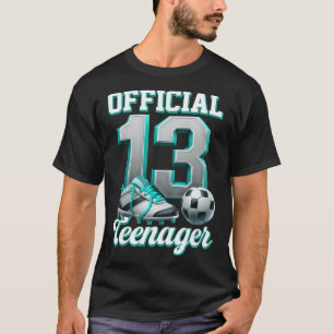 Camiseta Futebol Menino de 13 Anos de Idade Aniversário Tre