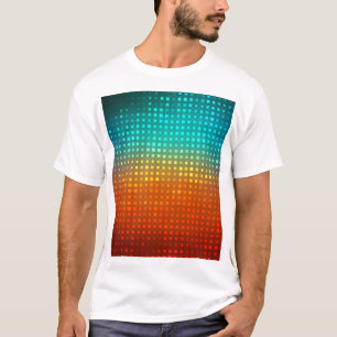 Camiseta Futebol multicolor abstrato, luzes artísticas.