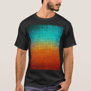 Camiseta Futebol multicolor abstrato, luzes artísticas.