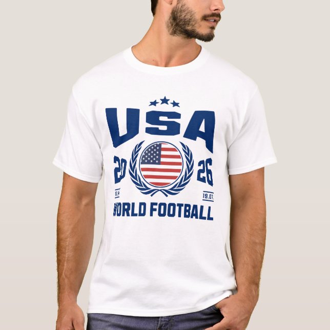 Camiseta Futebol Mundial EUA 2026 (Frente)