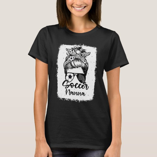 Camiseta Futebol Nanna Vintage Leopard Messy Bun Bleached (Frente)