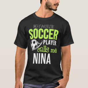 Camiseta Futebol Nina Design - Meu Jogador Favorito Me Liga