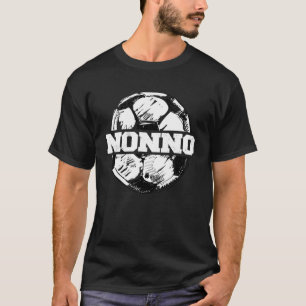 Camiseta Futebol Nonno Bola de Futebol Dividida Engraçado F