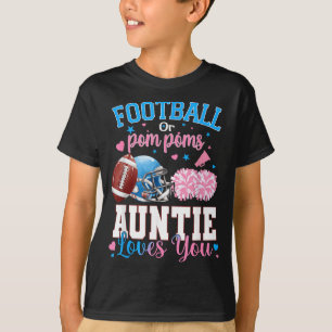 Camiseta Futebol Ou Pom Poms Tia Ama Bebê Gênero