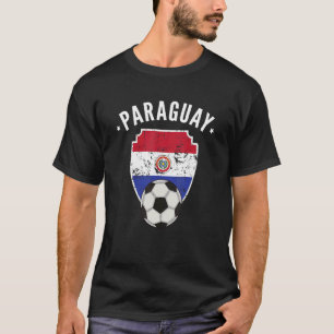 Camiseta Futebol paraguaio bandeiras do Orgulho paraguaio