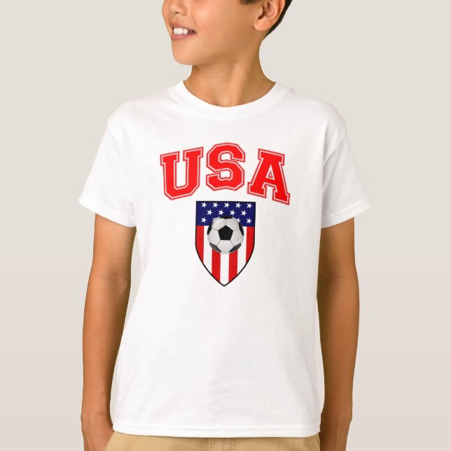 Camiseta Futebol Patriótico dos EUA (Frente)