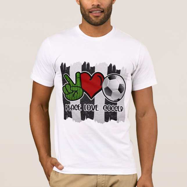 Camiseta Futebol Paz e Amor (Frente)