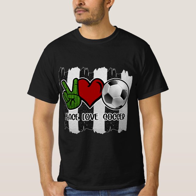 Camiseta Futebol Peace and Love (Frente)