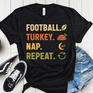 Camiseta Futebol. Peru. Soneca. Repetir - Dia de Ação de Gr