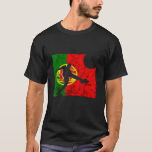 Camiseta Futebol Português - Jogador de Futebol Português O