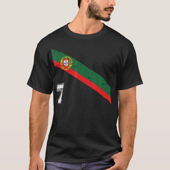 Camiseta Futebol Português número 7 (Frente)