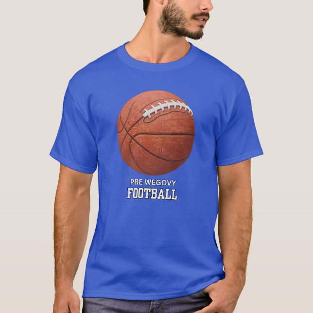 Camiseta Futebol pré-Wegovy (Frente)