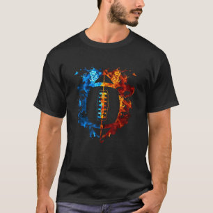Camiseta Futebol Red Blue Fire Futebol