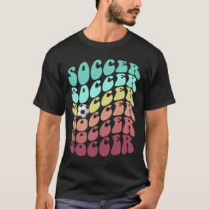 Camiseta Futebol retrô apenas menino menina que ama jogar c