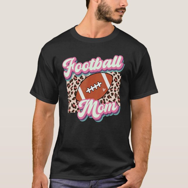 Camiseta Futebol Retro Mãe Leopard Mama Americana (Frente)