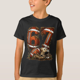 Camiseta Futebol Seis Sete Gotejamento 67 Meme Engraçado 6-