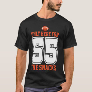Camiseta Futebol Só Estou Aqui Pelos Lanches 55 Homens Mulh