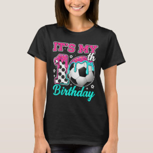 Camiseta Futebol Sorvete de 10 Anos de Idade Gotejamento Ju