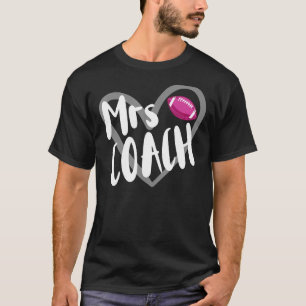 Camiseta Futebol Sra. Coach Wife Heart