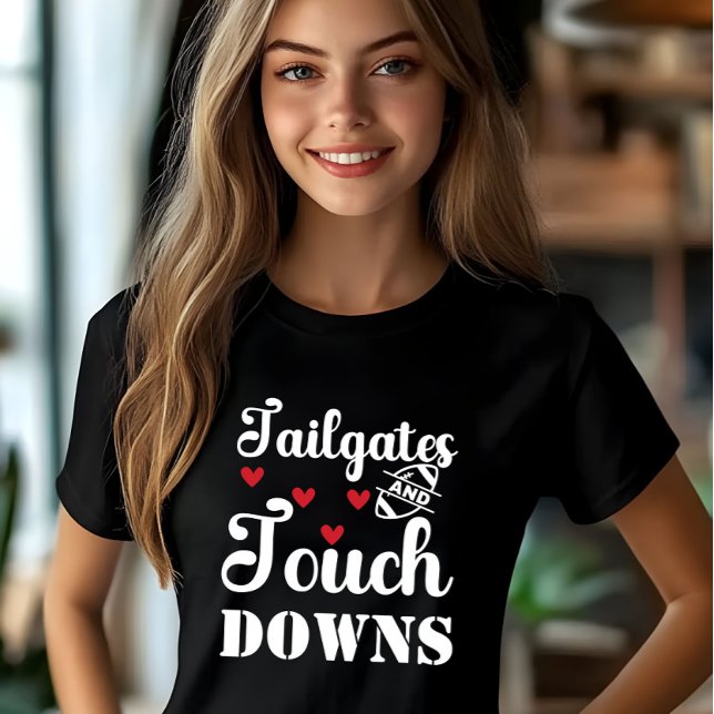 Camiseta Futebol Tailgates e Touchdowns (Criador carregado)