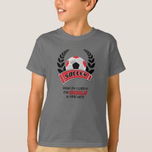 Camiseta Futebol te aproxima das metas - Vermelho