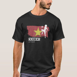 Camiseta Futebol Vietnã Bandeira Futebol feminino Meninas d