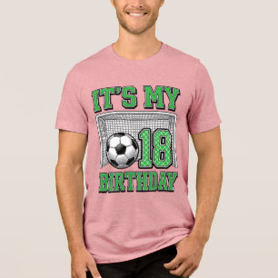 Camiseta Futebol Vintage Aniversário de 18 anos