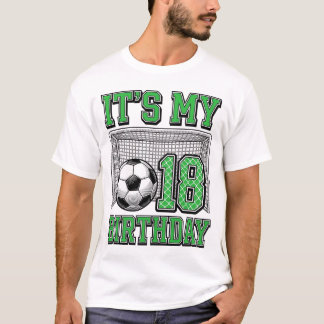 Camiseta Futebol Vintage Aniversário de 18 anos