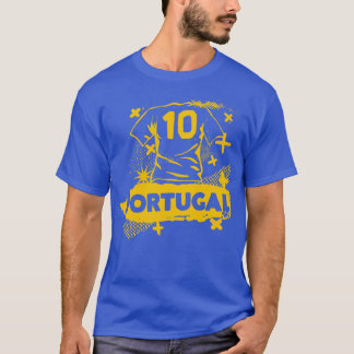 Camiseta Futebol Vintage Português Retro Grunge Portugal