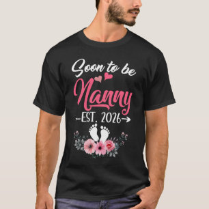 Camiseta Futura Babá Est 2026 Dia das Mães Primeira Vez N