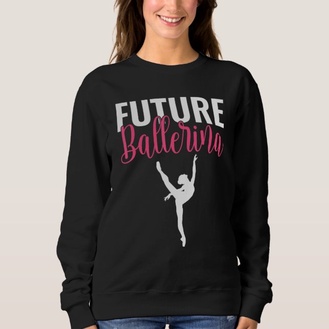Camiseta Futura Bailarina Dançando Ballet (Frente)