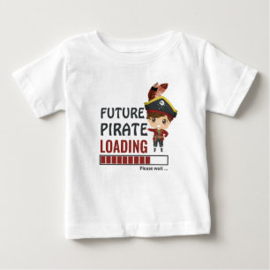 Camiseta Futura Carga Pirata Engraçado Garoto de presente