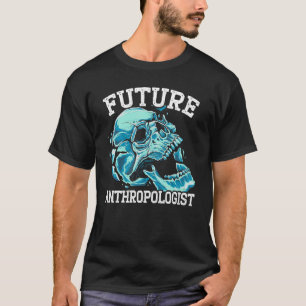 Camiseta Futura Ciência Esquadrão Antropóloga Pré-Histórica