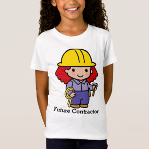 Camiseta Futura Garota Contratante com martelo e corda