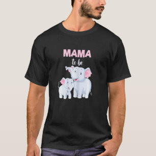 Camiseta Futura Mãe Elefante Chá de fraldas