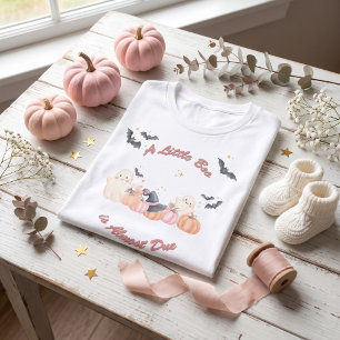 Camiseta Futura Mamãe Little Boo Chá de Bebê de Halloween