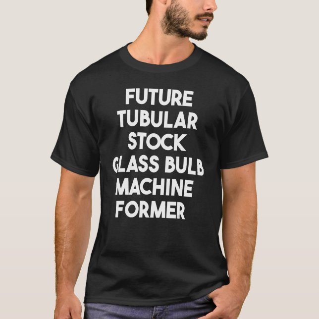 Camiseta Futura Máquina De Vidro Tubular Antiga (Frente)