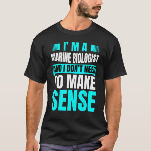 Camiseta Futura Piada De Estudos Do Biólogo Marinho Para Ho