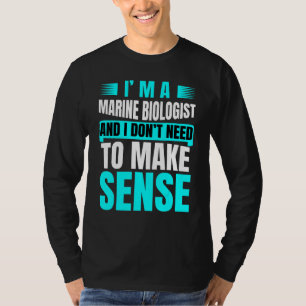 Camiseta Futura Piada De Estudos Do Biólogo Marinho Para Ho