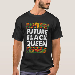 Camiseta Futura Rainha Negra Orgulhosa Melanina Afro-Americ