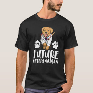 Camiseta Futura Veterinária Labrador Mulheres Adoram Dogggy