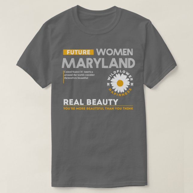 Camiseta futuras mulheres maryland (Frente do Design)