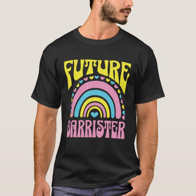 Camiseta Future Barrister Bright Retro Rainbow Barristers T (Frente)