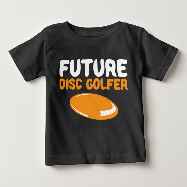 Camiseta Future Disc Golfer Disc Golf Buddy Baby Boy Kid (Frente)