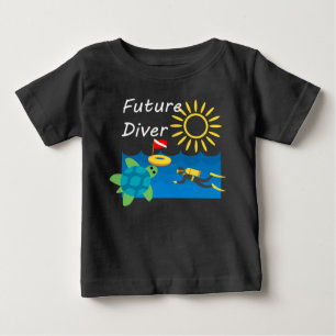 Camiseta Future Diver Design - Baby Fine Jersey T Shirt