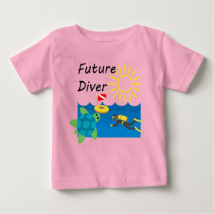 Camiseta Future Diver Design - Baby Fine Jersey T Shirt